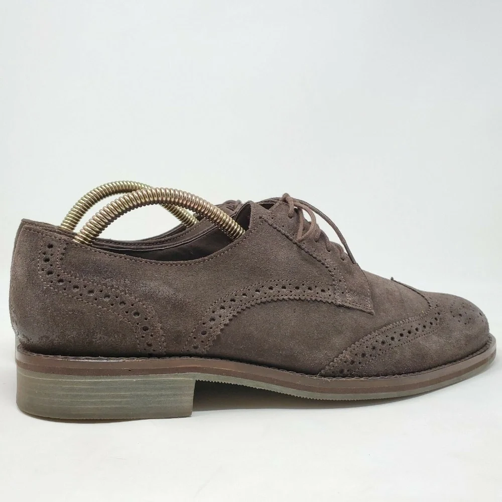 Tommy Bahama Oxford Dress Shoe Brown Suede Men's
